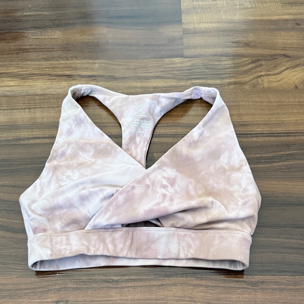 Lavender Tie-Dye Sports Bra